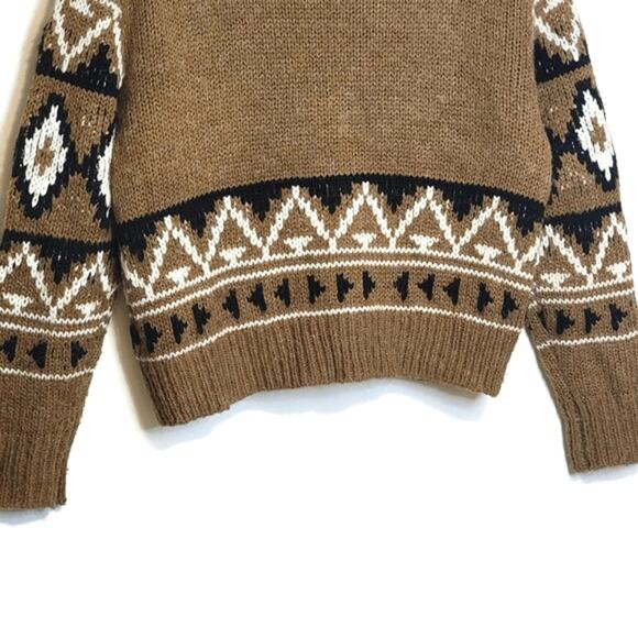 BB Dakota Steve Madden Fair Isle Aztec Button Down Cardigan Sweater Cozy Fall S - Picture 10 of 15